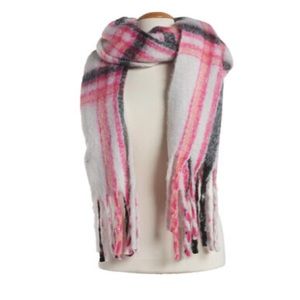 Steve Madden Soft Plaid Large Scarf